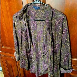 SMALL CHAPS PAISLEY BUTTON UP